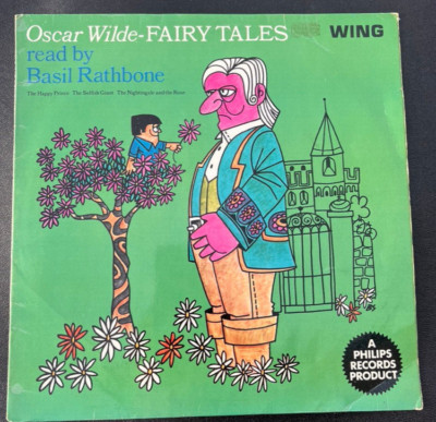 Oscar Wilde Fairy Tales Read By Basil Rathbone LP ALBUM  Wing WL1207