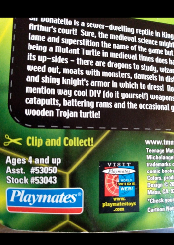 TMNT NINJA KNIGHTS 2003 Donatello Knight with Armor Boxed - Picture 3 of 8