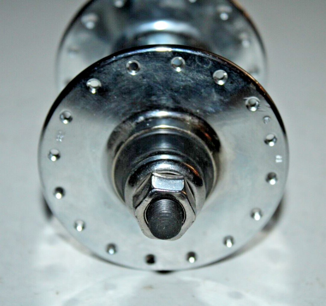 Front Track Bike High Flange Hub 100mm 32h Loose Ball Silver Nut