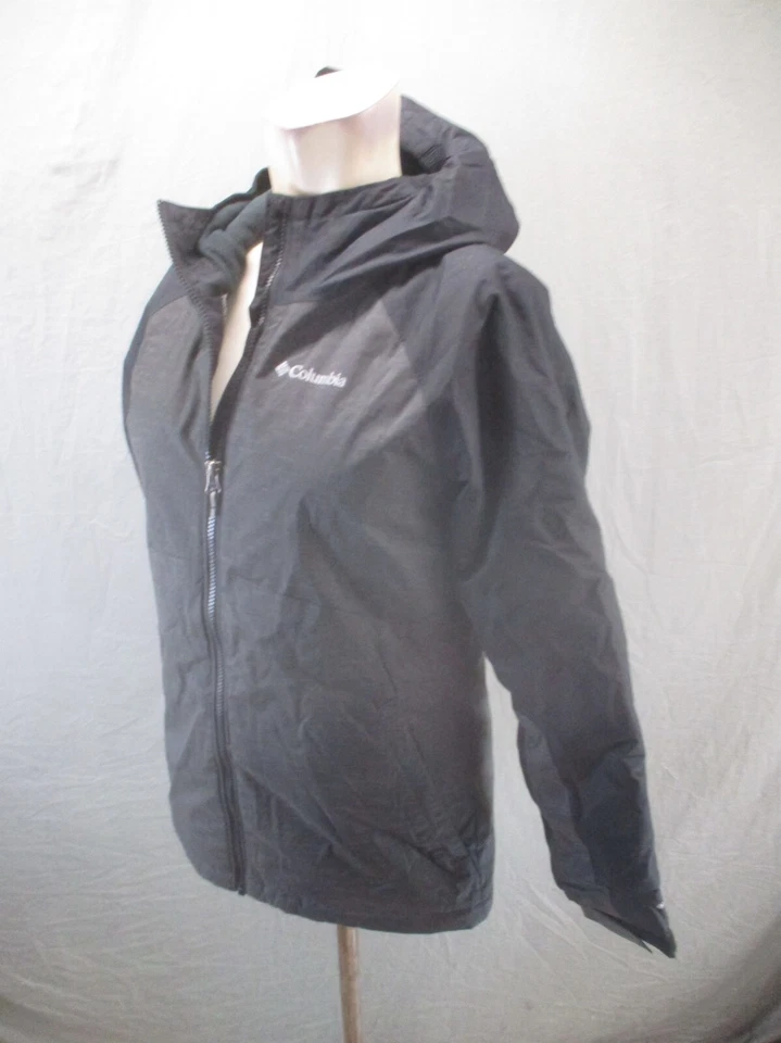 Chaqueta de snowboard Columbia OMNI-TECH talla L (14-16) niña negra 100 % nailon con cremallera 463 Foto 3 de 4