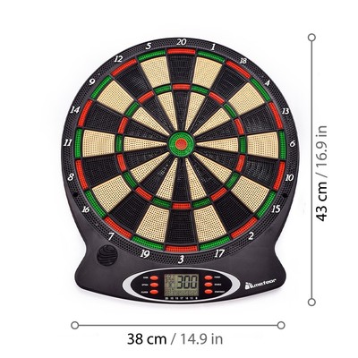 Elektronische Dartboard 18 Spiele 6 PfeilE Dartscheibe Profi LCD DART GAME 2025