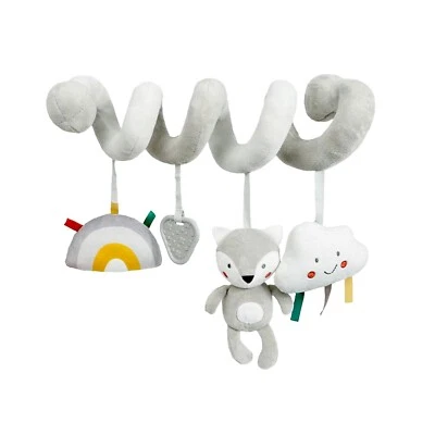 Kyoot Grey Soft Toys for Baby Car Seat Toy 0-12 months Neutral Unisex Boy Girl