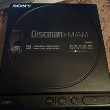 Sony D-T4 Discman FM/AM CD Compact Player With Battery Pack No Way To Charge