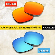 Ice Blue & Fire Red POLARIZED Lenses for Oakley Holbrook OO9384 Sunglass, 1.5MM