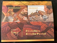 Per&uacute; 2023 Filatelia y sellos postal Hoja Souvenir