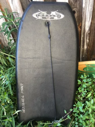 Vintage Morey Boogie Board Waimea Pro black Bodyboard Mach 7 mike Stewart scienc