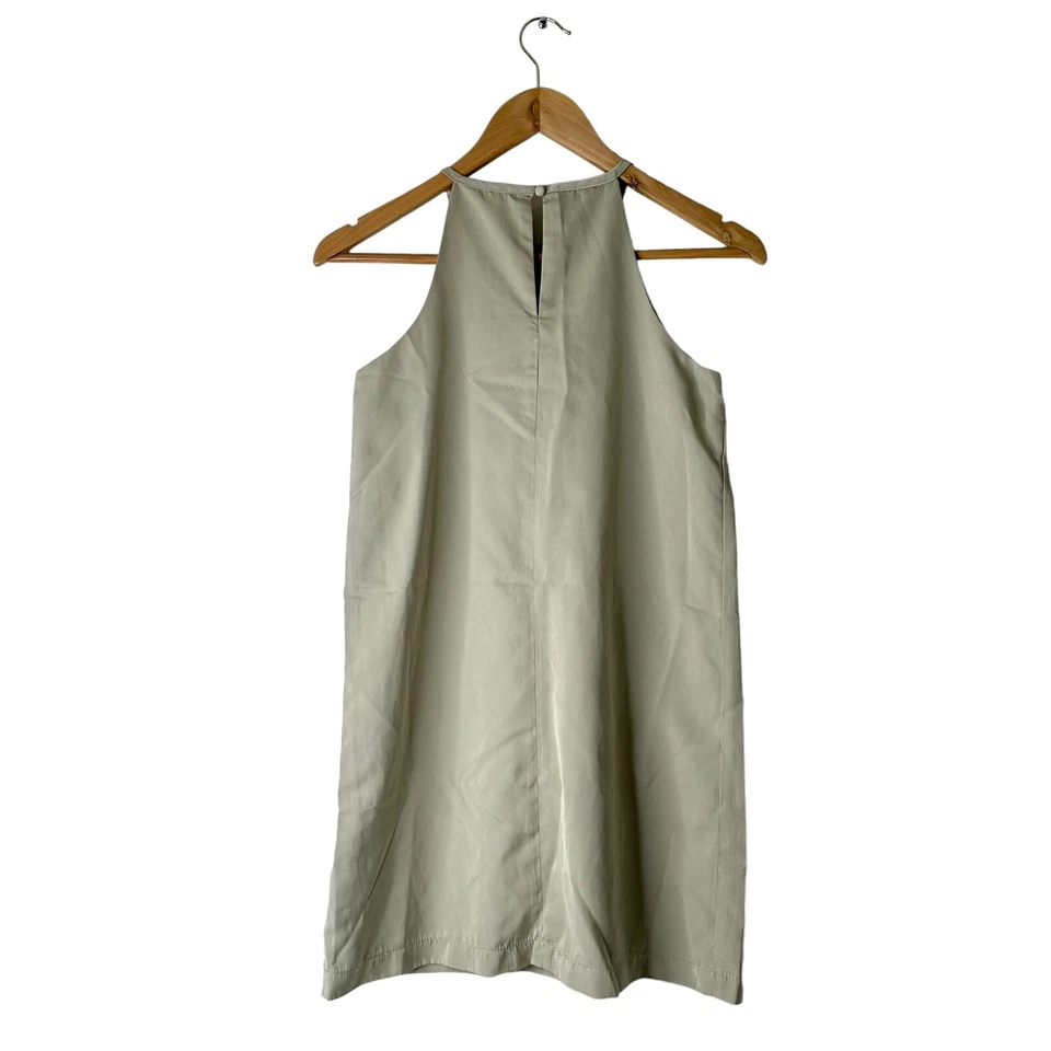 Vestido Victoria Beckham para Target Niñas Talla L Apliques de Encaje Salvia Cuello Halter Foto 2 de 4