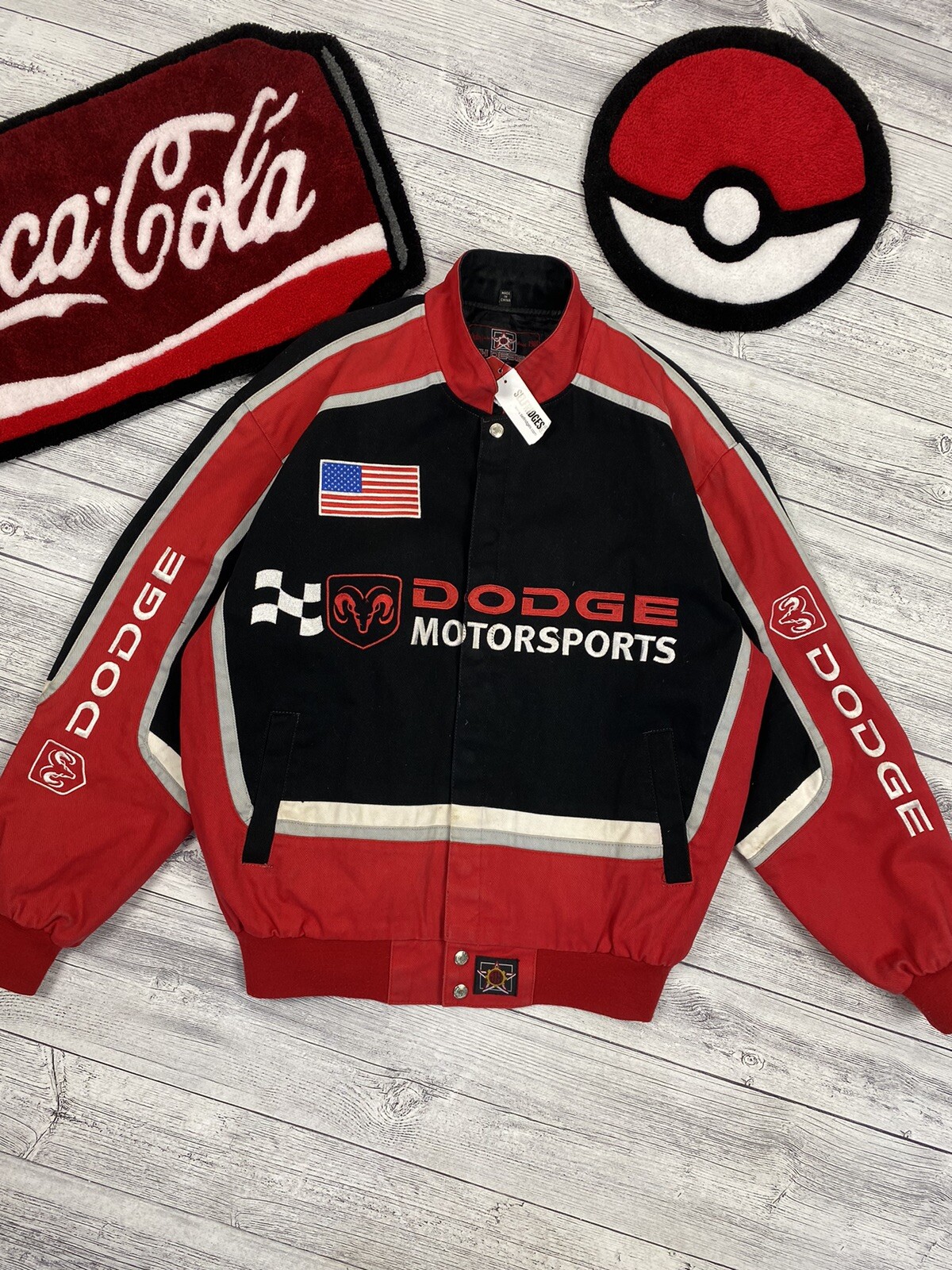 Vintage Dodge Motorsports JH Jeff Hamilton design nascar racing jacket