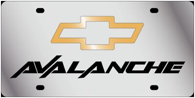 Chevrolet Avalanche Stainless Steel License Plate