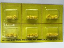 6x Aurora Tjet Yellow 4 Lug Wheels for: Truck, Dune Buggy, Indy or GP - NOS