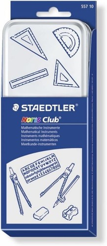 Mathematical Set Tin 7.87" x 3.15" All-In-One Tools Children School Use - Picture 8 of 8