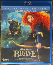 Brave Disney Pixar Blu-Ray DVD Movie Set 3-Disc Animated F3159