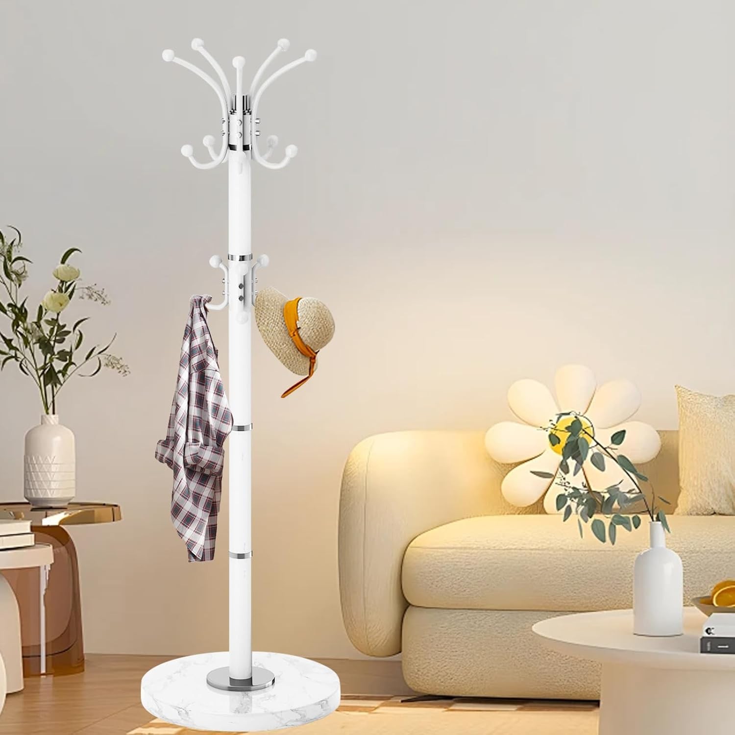 Heavy Duty 360-Degree Rotating Freestanding Metal Hanger Rack