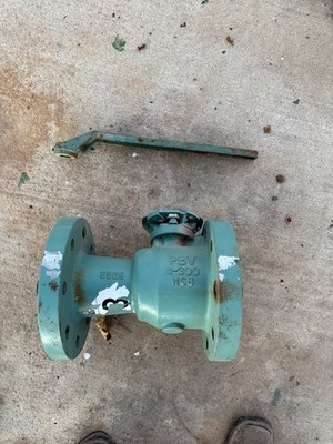 PBV 4 300 WCB Valve 4  300 Psi Double Flange New