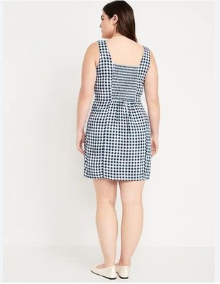 Old Navy Sleeveless Linen-Blend Mini Shift Dress Women's XXL Cottagecore Blue | eBay Old Navy Sleeveless Linen-Blend Mini Shift Dress Women's XXL Cottagecore Blue | eBay