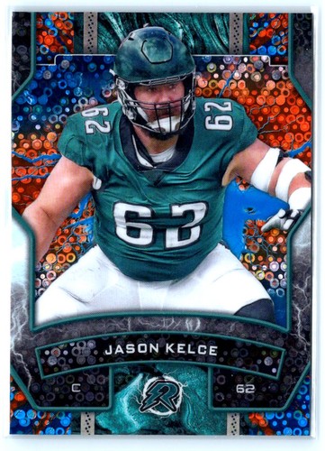 2024 Topps Resurgence #82 Jason Kelce Blue & Orange Spark