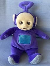 Vintage 1998 Eden Teletubbies Tinky Winky Purple Plush Beanbag Toy 9  No Tag