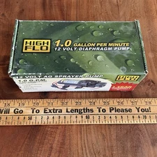 High Flow 12 Volt AG Sprayer Pump 1 G.P.M #5275086