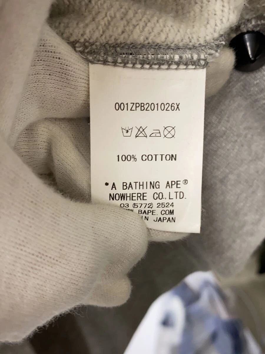 A BATHING APE (BAPE) Felpa con cappuccio e zip BAPE A BATHING APE S cotone nero #ED AZA