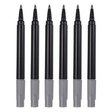 Chalk Board Marker Pens, 6 Pcs Liquid Chalk Markers Erasable, Gray