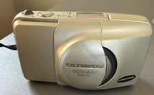 Olympus Infinity Stylus Zoom 115 35mm Film Camera All In One AS Is