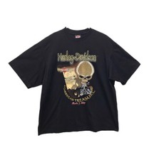 Harley Davidson T-Shirt Mens XL Black US Virgin Islands St Thomas Skull Y2K USA