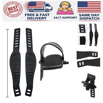 Widened Adjustable Exercise Bike Pedal Straps - Comfortable Fit & Durable