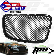 For 2015 2023 Chrysler 300 Grill Srt Style Front Bumper Upper Mesh Grille Black