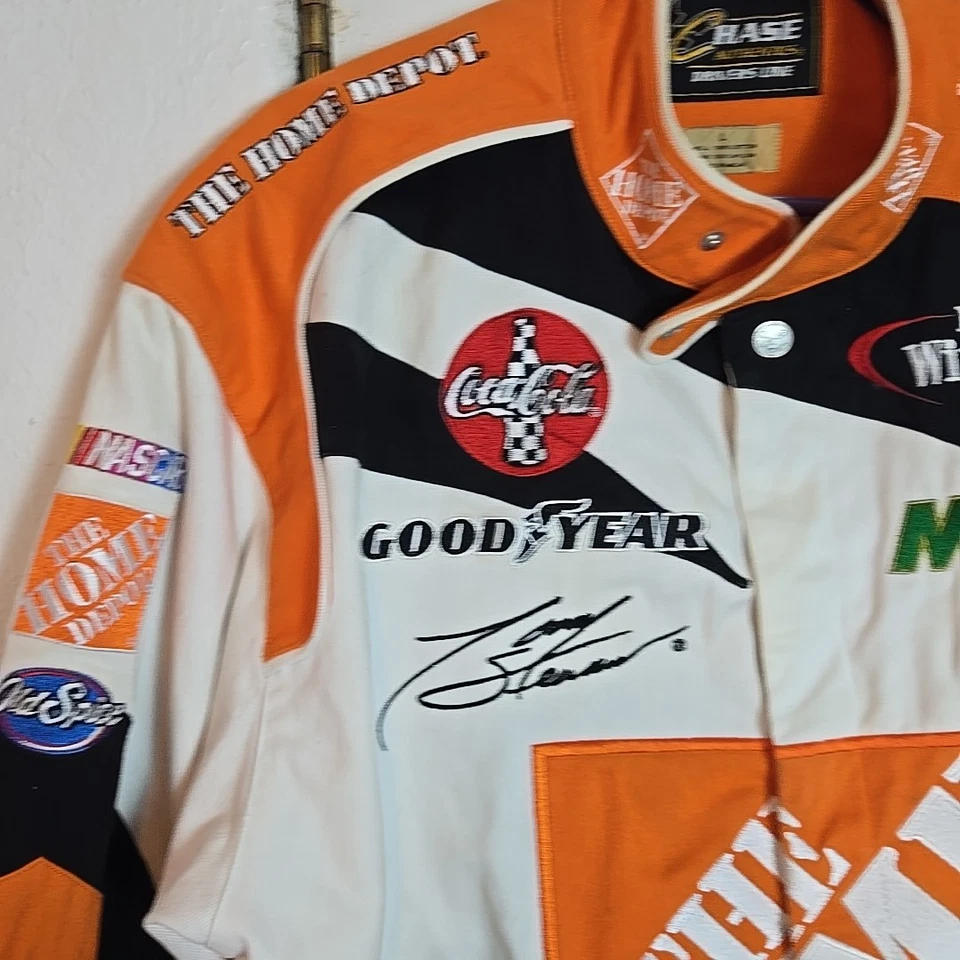 Chaqueta De Colección Tony Stewart Chase Authentics The Home Depot Nascar Racing Pit Hombres L Foto 2 de 4