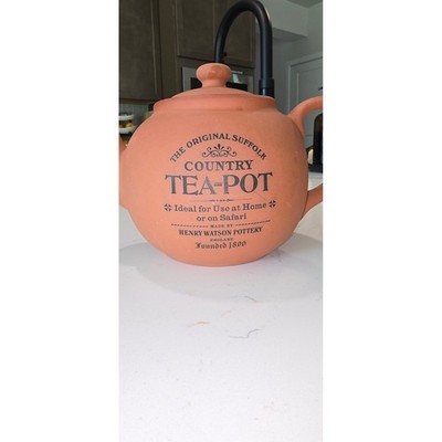 【最終Sale】英国製　ティーポット Teapottery BathTeapot Henry Watson Pottery Original Suffolk Country Tea-Pot Terracotta