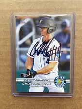 Cade Marlowe Everett Aquasox 2019 Autographed Card Seattle Mariners Signed