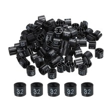 Clothes Hanger Marker Colored Hanger Sizer Garment Tag Number 33, Black 100pcs