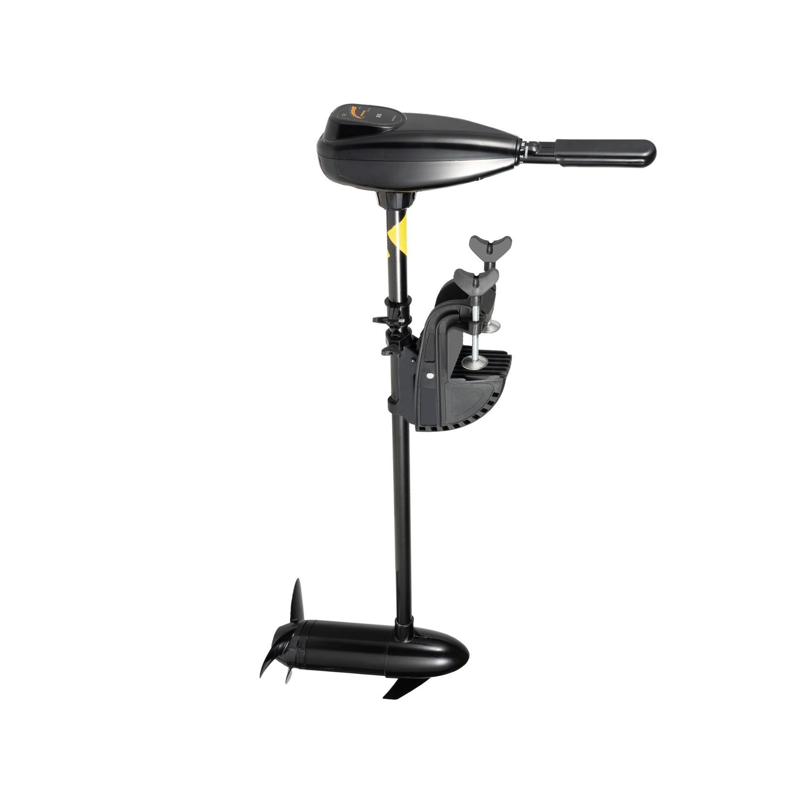 12V 80lbs Electric Trolling Motor, Transom Mounted Brush Motor, Variable Spee...