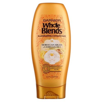 Garnier Whole Blends Illuminating Conditioner, Moroccan Argan & Camellia Oils...