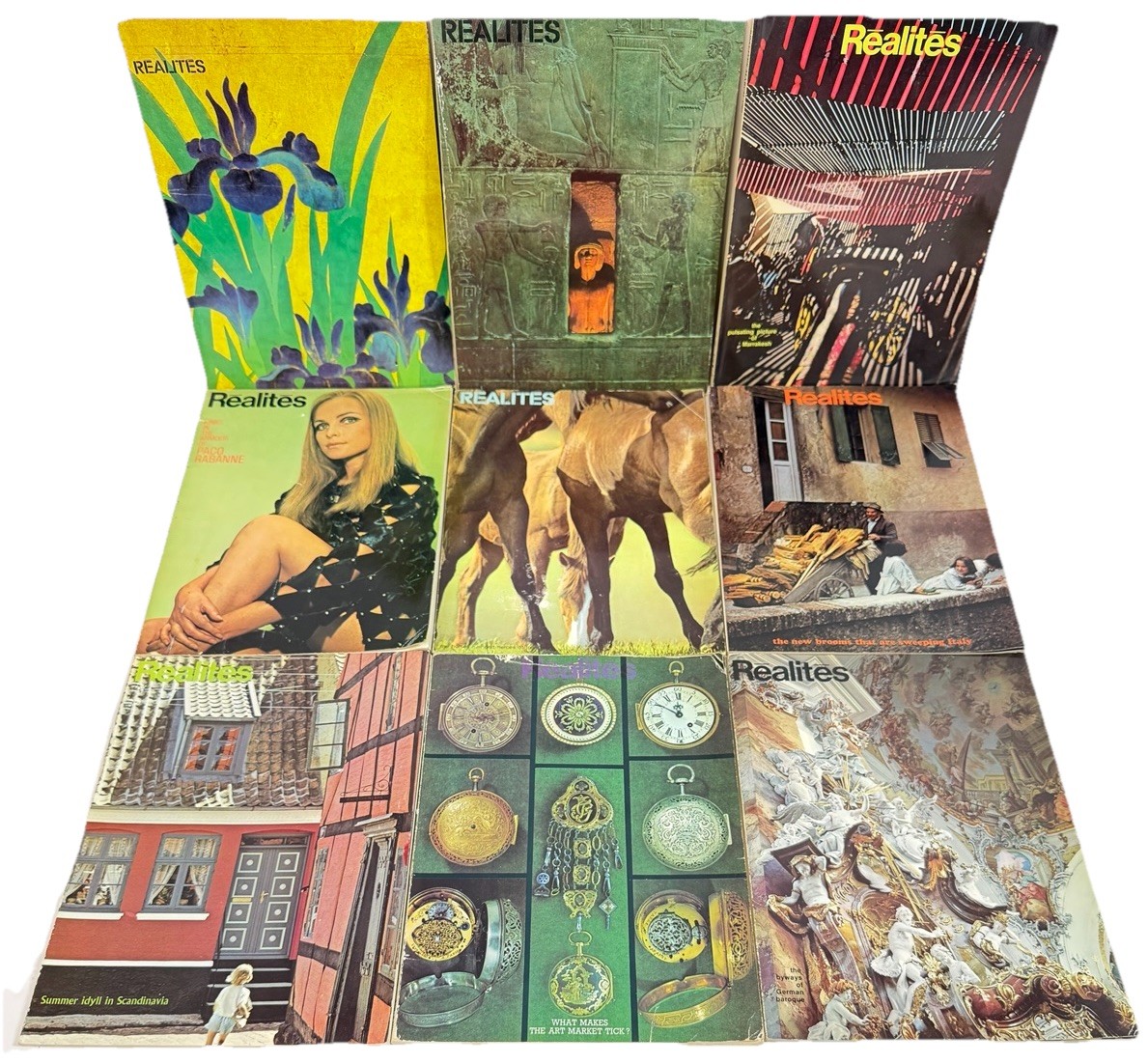 Vintage Realites Magazine Lot of 9 Mixed Issues 1960s 1970s English Edition