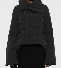 Rick Owens Womens Black Asymmetrical Quilted ...
