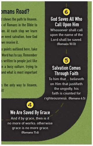 The Romans Road (Gospel Tract - Packet of 100 - NKJV) - Picture 3 of 4