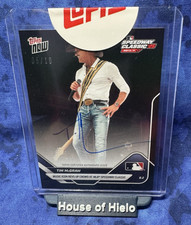 2025 Topps Now #505 TIM MCGRAW MLB Speedway Classic BLACK PARALLEL AUTO 05/10