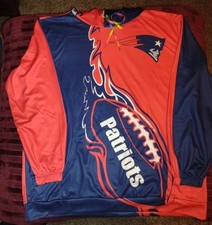 New England Patriots Men's Women’s XXL Hoodie Sweatshirt Navy Blue/Red