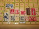 Vintage US Airmail Stamps Lot 10 Used Amelia Earhart Liberty Bell Audubon Aviati — photo 1