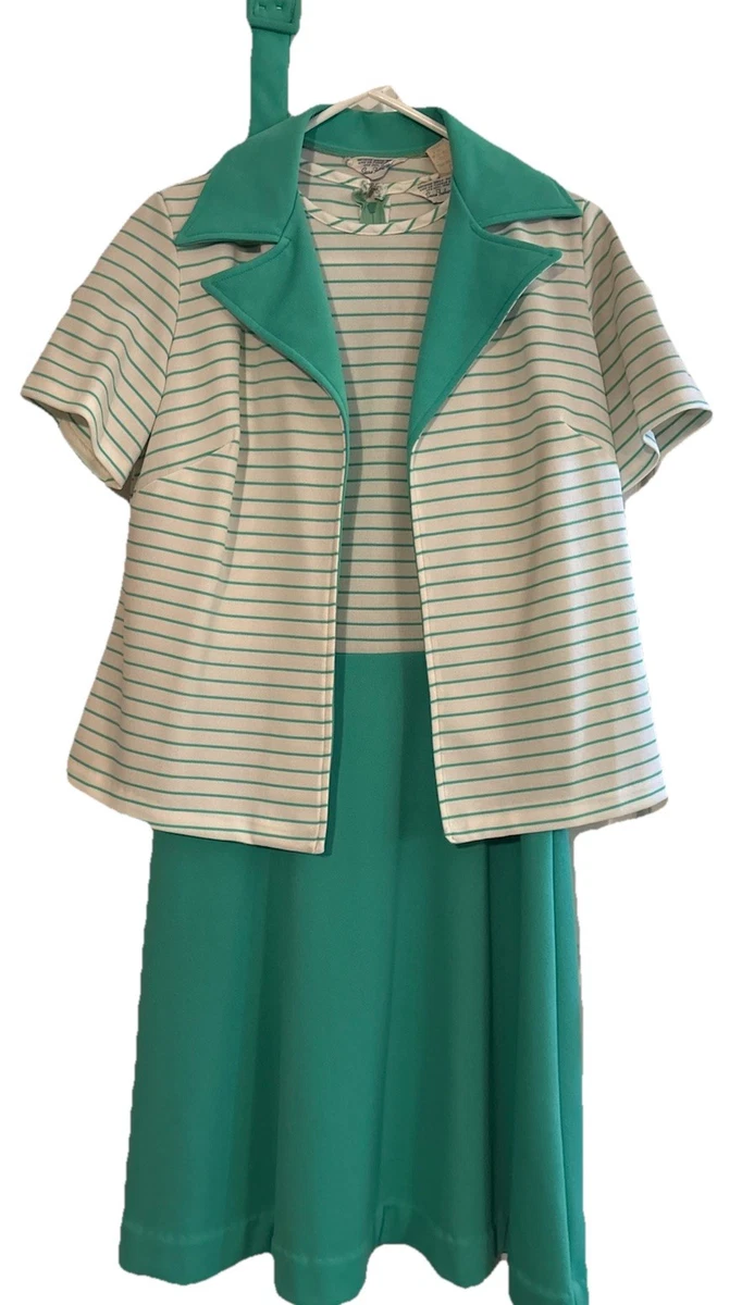 green emerald velvet dress 60s/70s Sears & Roebuck Dress (M/L) main image 0