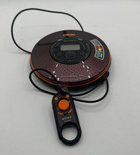 Vintage Sony D-NE320 PSYC Portable CD Player Walkman MP3 Orange - Tested