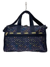 LESPORTSAC Boston Bag, Nylon, Navy, All-over Pattern