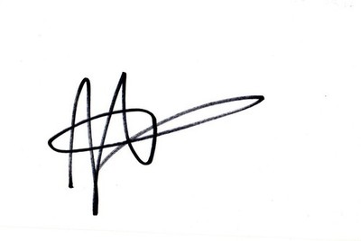 Stanley Tucci American actor Etc Signed White Card Autographed