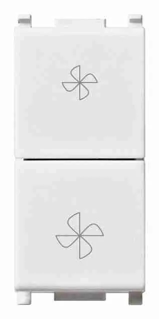 Vimar 14063 Commutatore Fan-Coil Bianco Serie Plana - Design e Comfort