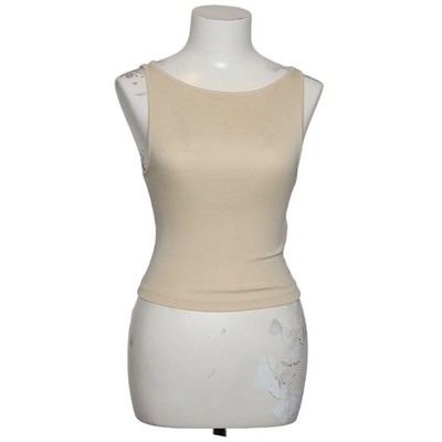 Pull & Bear, Tank­top, Größe: S, Beige, Baumwolle/Elasthan/Modal, Einfarbig #Cnd