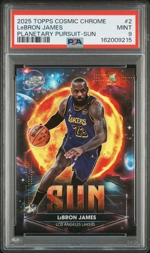 2025 Topps Cosmic Chrome LeBron James Sun (PSA 9)