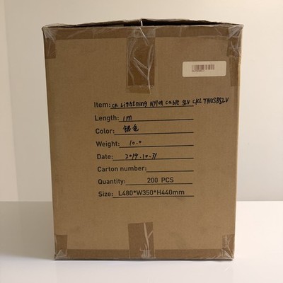 New Case of 200 Clik 3.3Ft Nylon Braided Lightning to USB Cables MFi-Certified