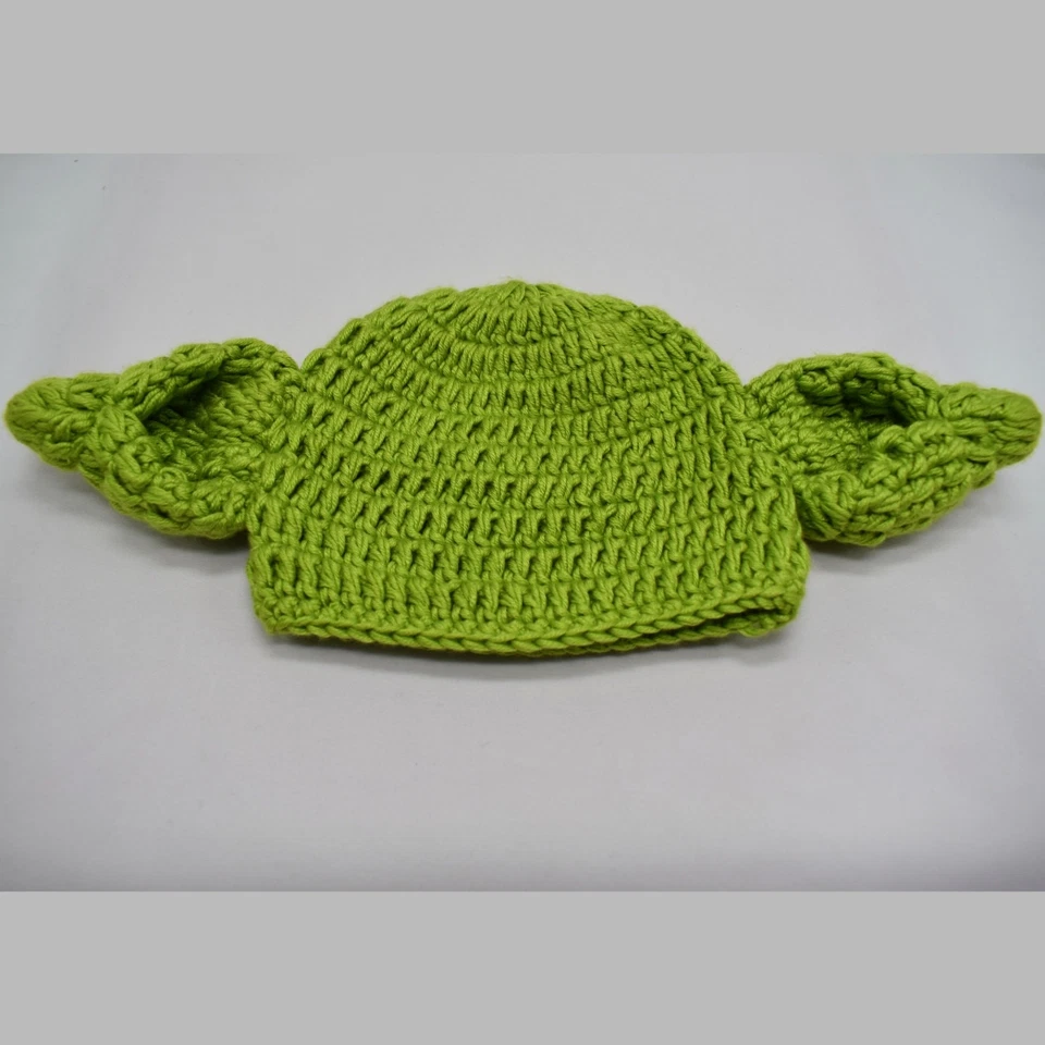 Tejido a mano Grogu Baby Yoda sombrero verde para bebé/niño pequeño Star Wars Mandalorian  Foto 2 de 4