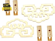 2Pcs 6X3.6Cm Hanging Picture Oil Painting Frame Hooks, Classical Chinese Furnitu